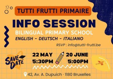May 22 + June 20, 2024 | Information session > Tutti Frutti School
