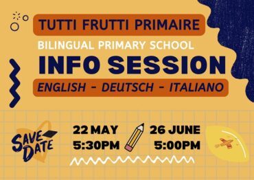 22 mai + 20 juin 2024 | Séance d’information > École Tutti Frutti